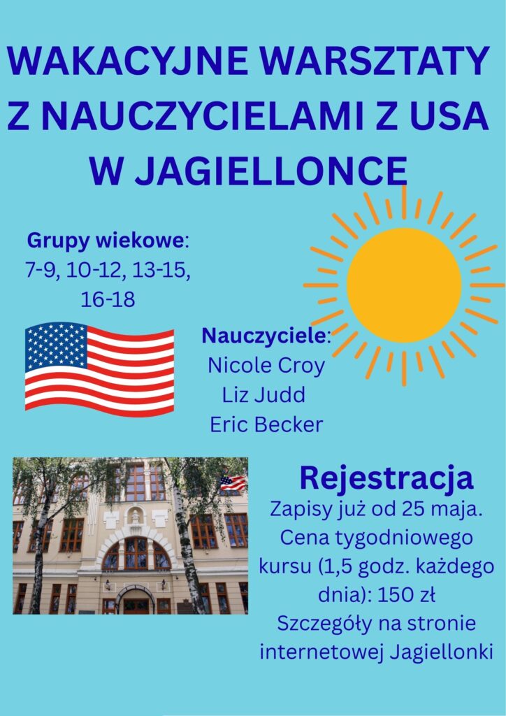 WAKACYJNE WARSZTATY Z AMERYKANAMI 2026